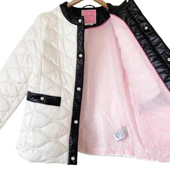 Kate Spade New York Framed Quilted with Pearl Snaps Jacket - Picture 12 of 13